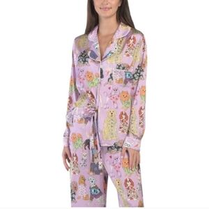 KAREN MABON 2pc Fashion Dogs Purple Pajama Set